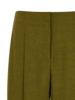 'Deep Pleat' pants Woman THEORY Green