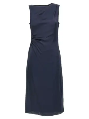Silk effect dress THEORY Blue