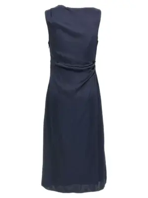 Silk effect dress P0605603XLV THEORY Blue