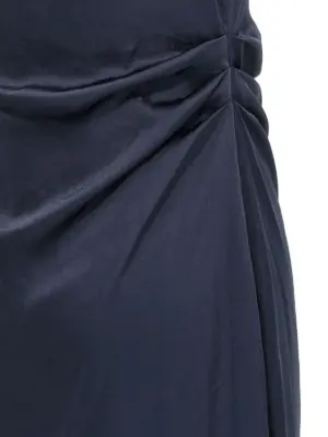 Silk effect dress 100% polyester THEORY Blue