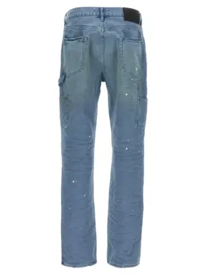 'P092 Copper Plate Carpenter' pants P092BRFH225BLUE PURPLE Light Blue