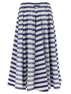 Retro striped skirt P108WSOOO16U7F0008 PRADA Blue