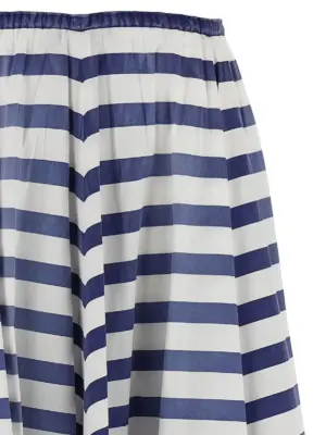 Retro striped skirt Woman PRADA Blue
