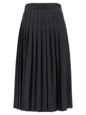 Pleated skirt P118ZSOOO11GZF0308 PRADA Gray