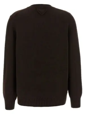 Cashmere sweater P24A3ZS23213XAF0003 PRADA Brown