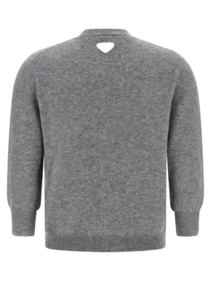 Cashmere cardigan P25N59SOOO17KCF0031 PRADA Gray
