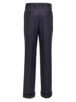 Pinstripe pants P277ISOOO16PSF0008 PRADA Blue