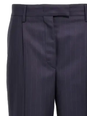 Pinstripe pants Woman PRADA Blue