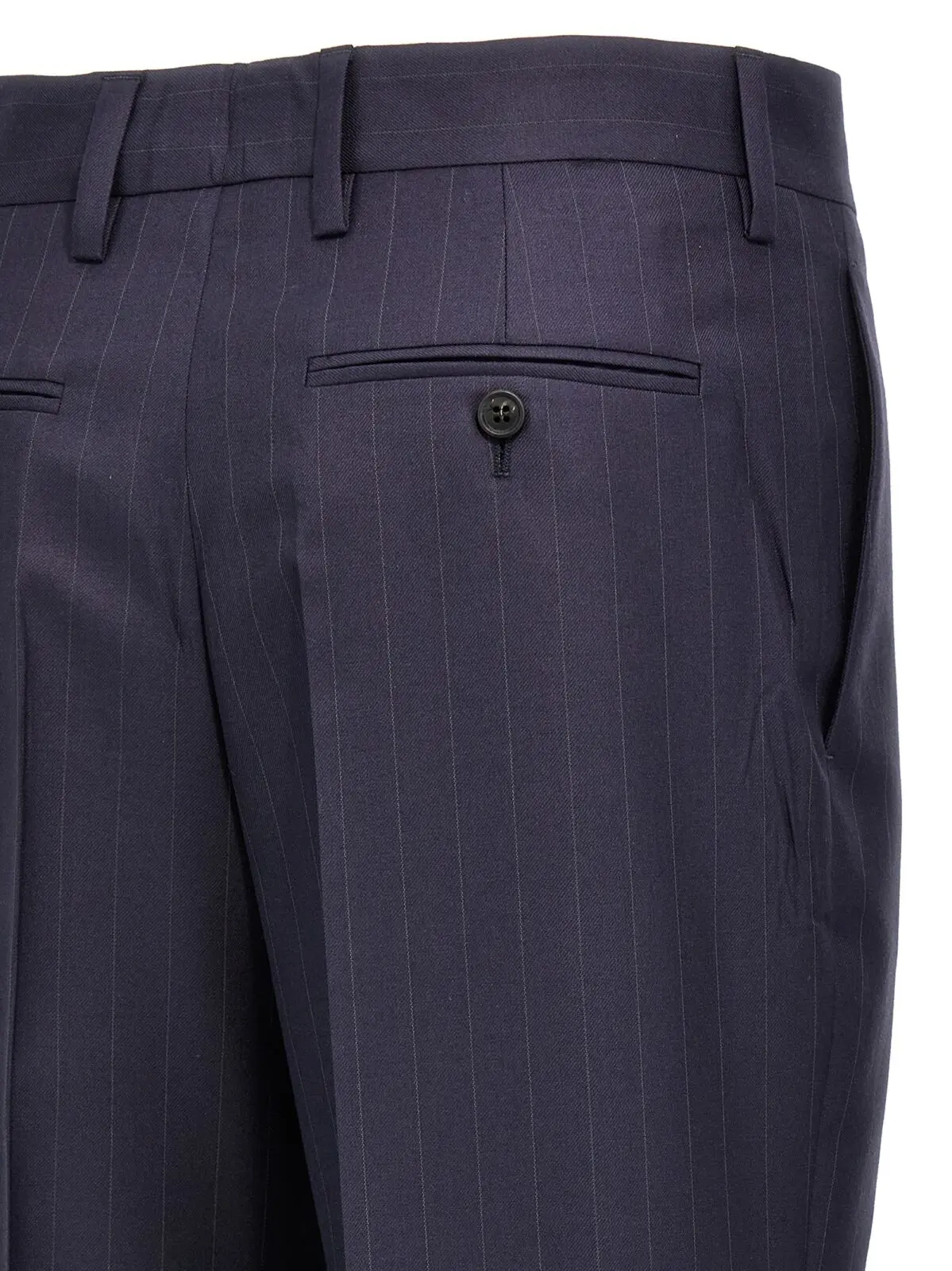 Штани Prada Pinstripe Сині 4 Pinstripe pants 100% wool PRADA Blue