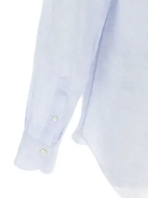 'Gaeta' shirt 100% linen FINAMORE Light Blue