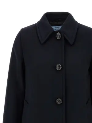 Wool coat Woman PRADA Blue
