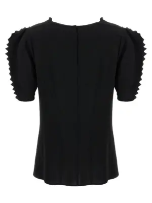 Cady crêpe top P991MSOOO15VRF0002 PRADA Black