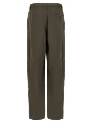 Belted pants PA1196LF1388BR482 LEMAIRE Brown