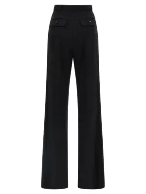 Tuxedo-effect trousers PA12656E2110 ELISABETTA FRANCHI Black
