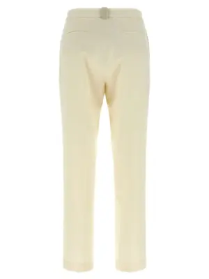 Jewel detail pants PAD215F326L5300145 FABIANA FILIPPI White