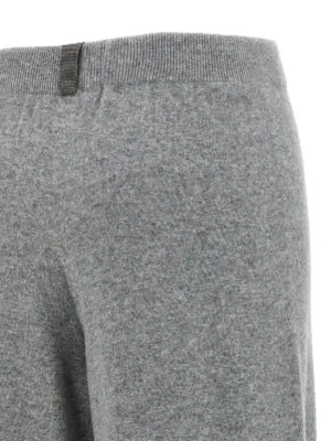 Jewel detail pants 75% virgin wool 15% silk 10% cachemire FABIANA FILIPPI Gray