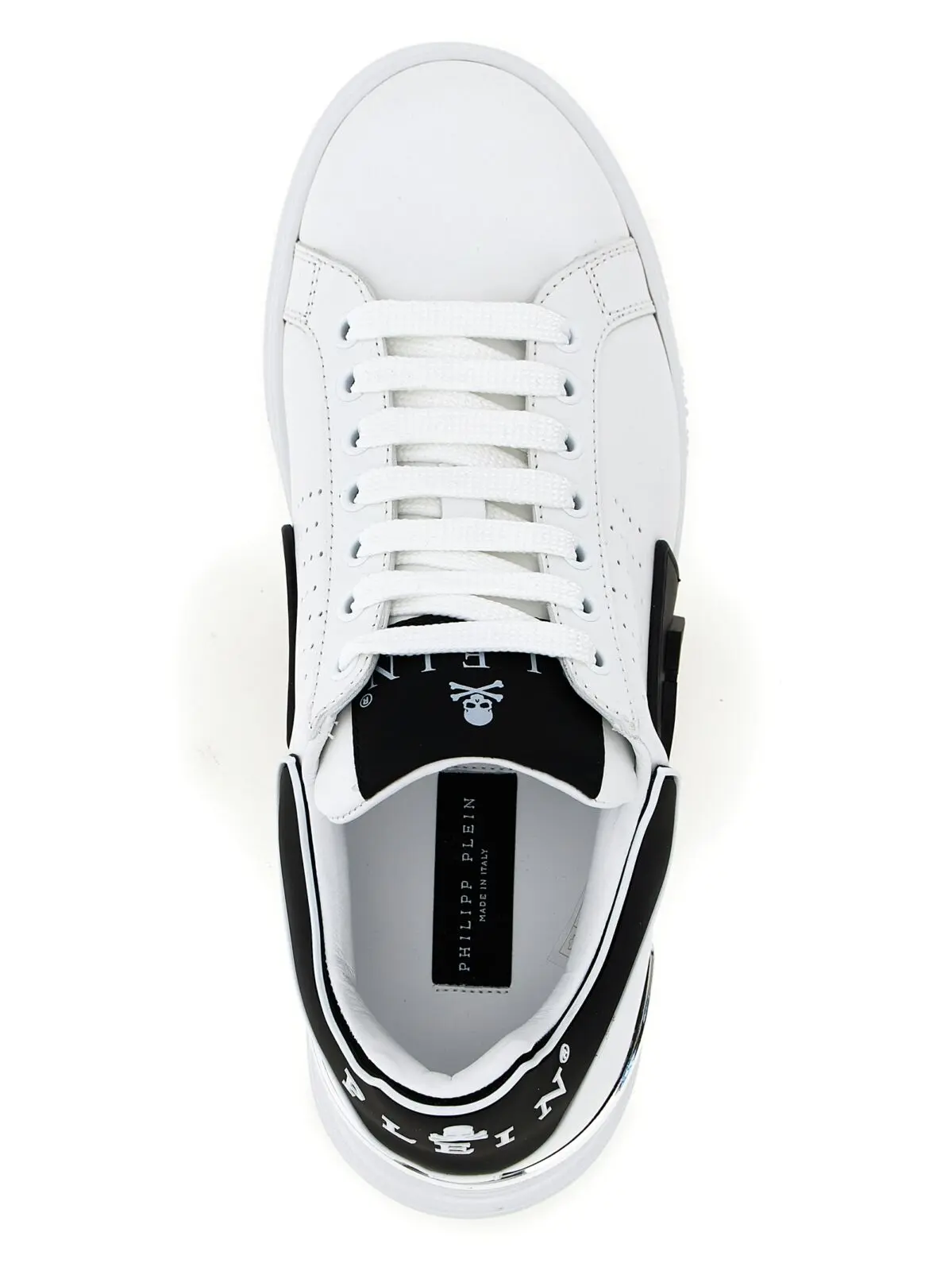 Кросівки Philipp Plein Hexagon Чорно-білі 4 'Hexagon' sneakers 100% cow leather (Bos Taurus) PHILIPP PLEIN White/Black