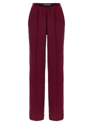 Silk pants TOM FORD Bordeaux