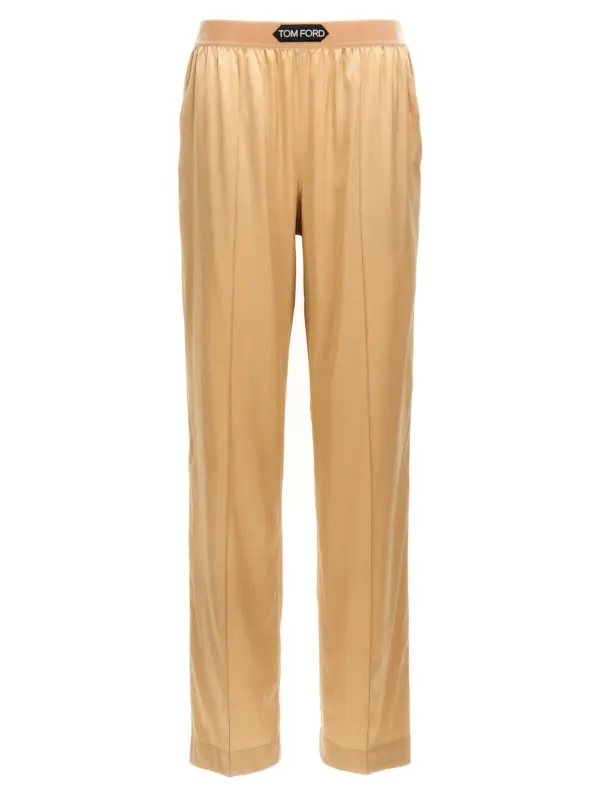 Silk pants TOM FORD Beige