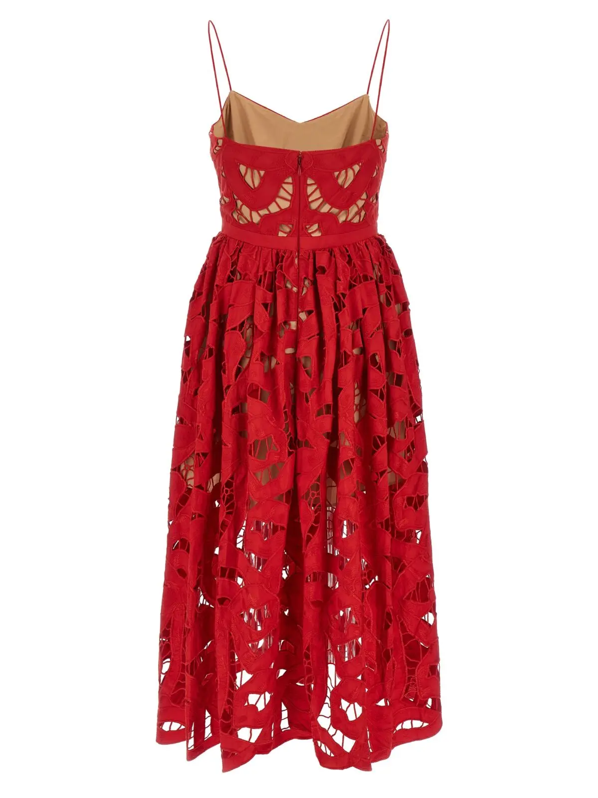Сукня Red Bow Embroidered Midi Self Portrait Червона 2 'Red Bow Embroidered Midi' dress PF25013MRRED SELF PORTRAIT Red