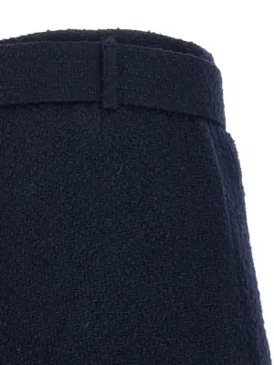 Bouclé wool skort 40% polyester 26% acrylic 24% wool 10% polyamide SELF PORTRAIT Blue