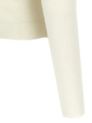 'Cream Merino Wool' cardigan 100% wool SELF PORTRAIT White