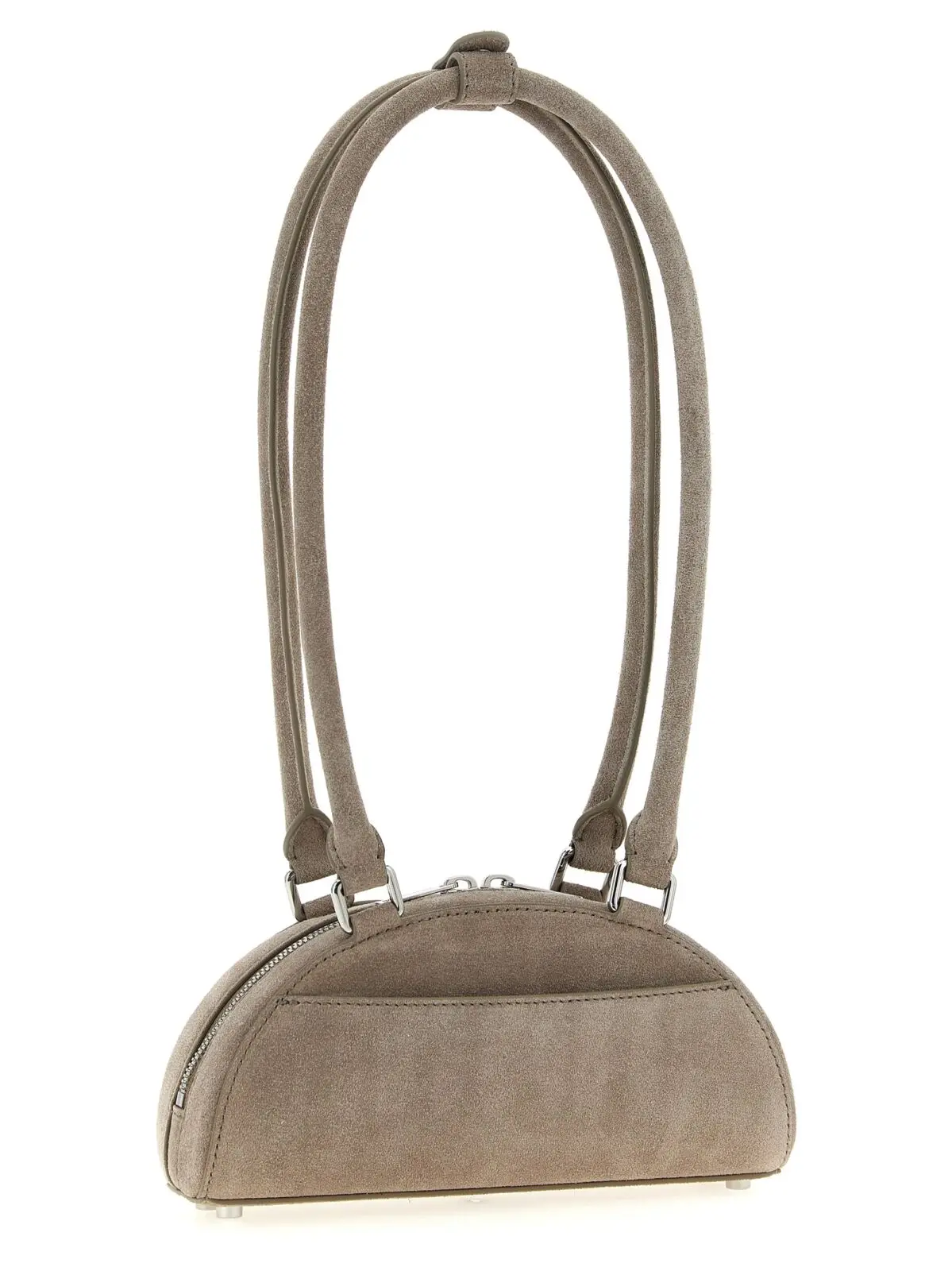 Сумка крос-боді Self Portrait Suede mini with charm Сіра 2 'Suede mini with charm' shoulder bag PF25313GRGREY SELF PORTRAIT Gray