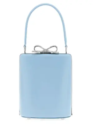 'Blue leather bag' handbag SELF PORTRAIT Light Blue