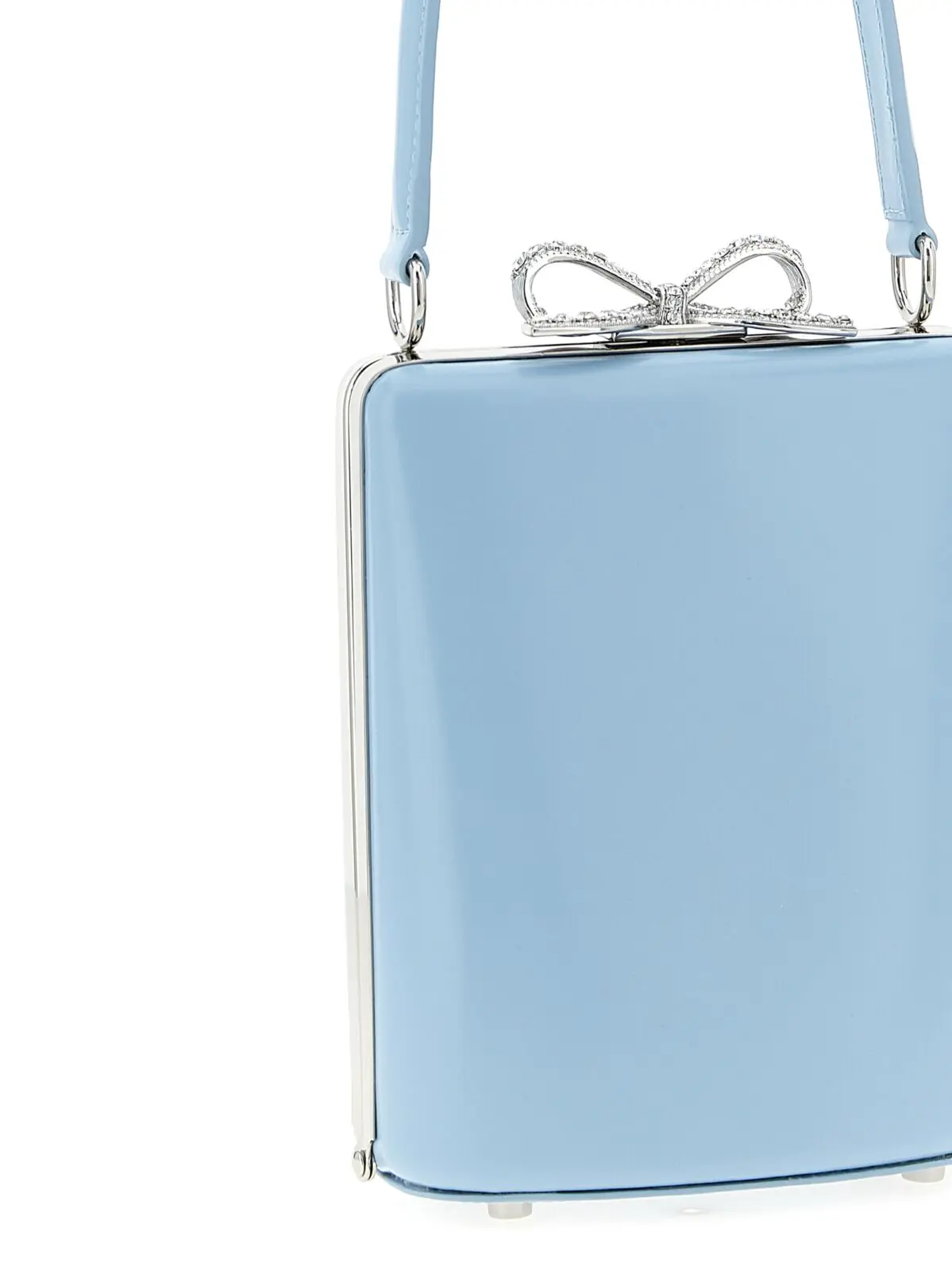 Сумка Self Portrait Blue leather bag Блакитна 3 'Blue leather bag' handbag Woman SELF PORTRAIT Light Blue