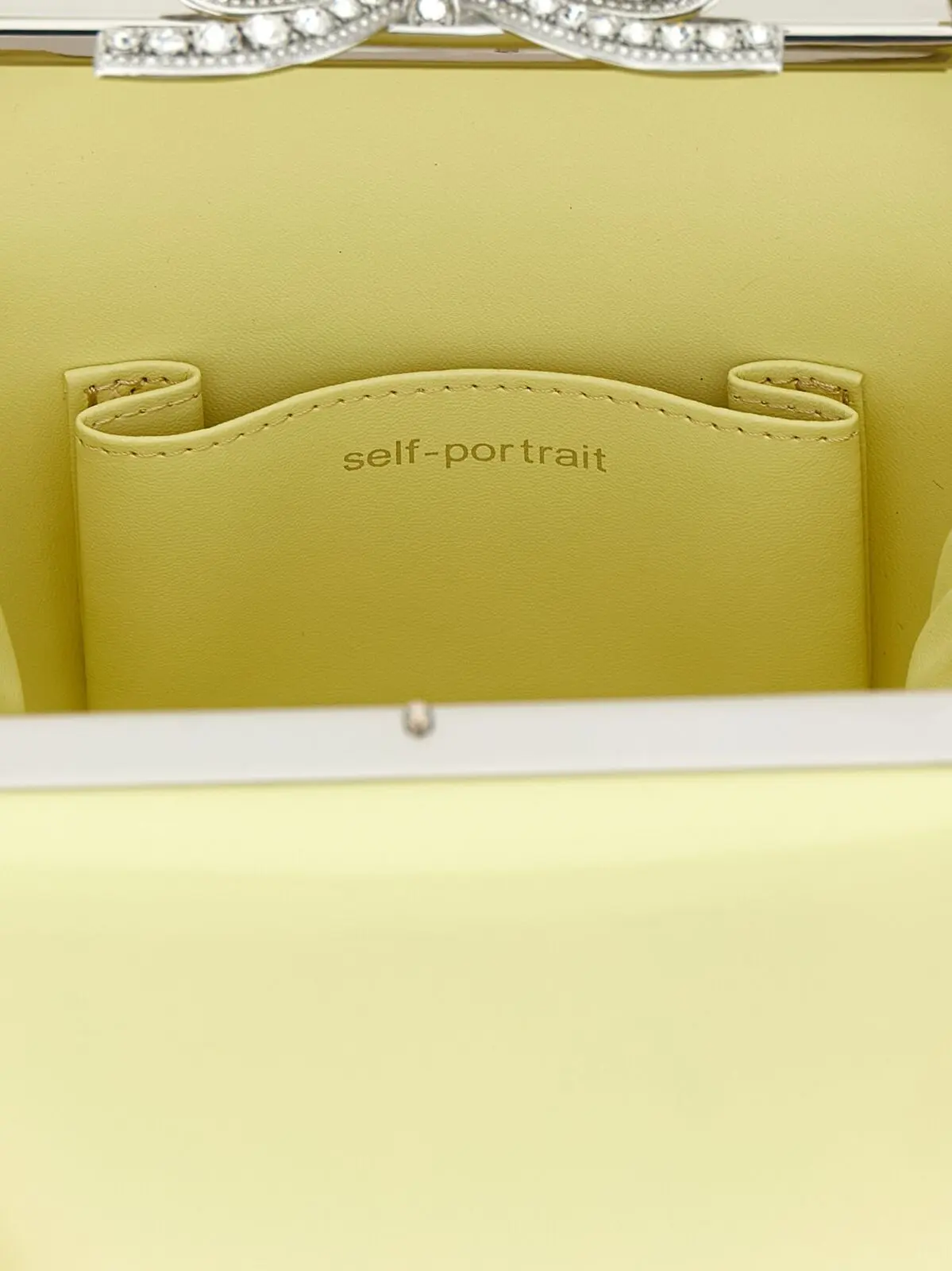 Міні-сумка Self Portrait Yellow leather bag Жовта 4 'Yellow leather bag' handbag 100% leather SELF PORTRAIT Yellow