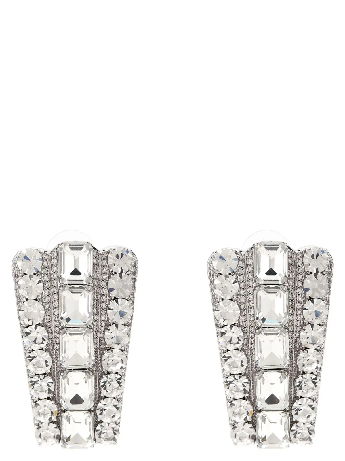 Сережки Self Portrait Multi Crystal Срібні 1 'Multi Crystal' earrings SELF PORTRAIT Silver