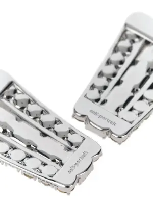 'Multi Crystal' earrings PF25605ESLSILVER SELF PORTRAIT Silver
