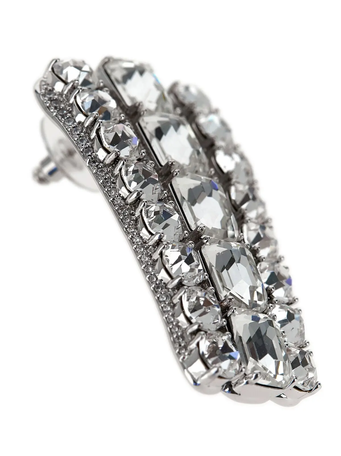 Сережки Self Portrait Multi Crystal Срібні 3 'Multi Crystal' earrings Woman SELF PORTRAIT Silver