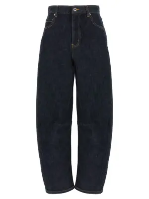 'Indigo Barrel Leg' jeans SELF PORTRAIT Blue