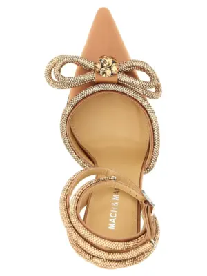 'Double Bow' pumps 100% satin MACH & MACH Pink