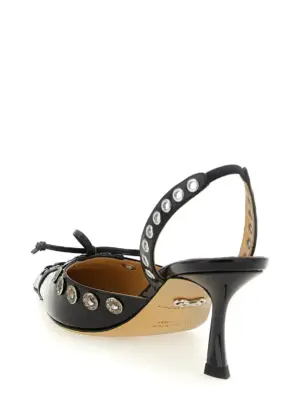 'Crystalized Corset' slingback Woman MACH & MACH Black