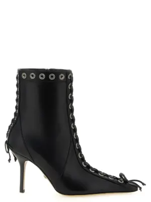 'Crystalized Corset' ankle boots MACH & MACH Black