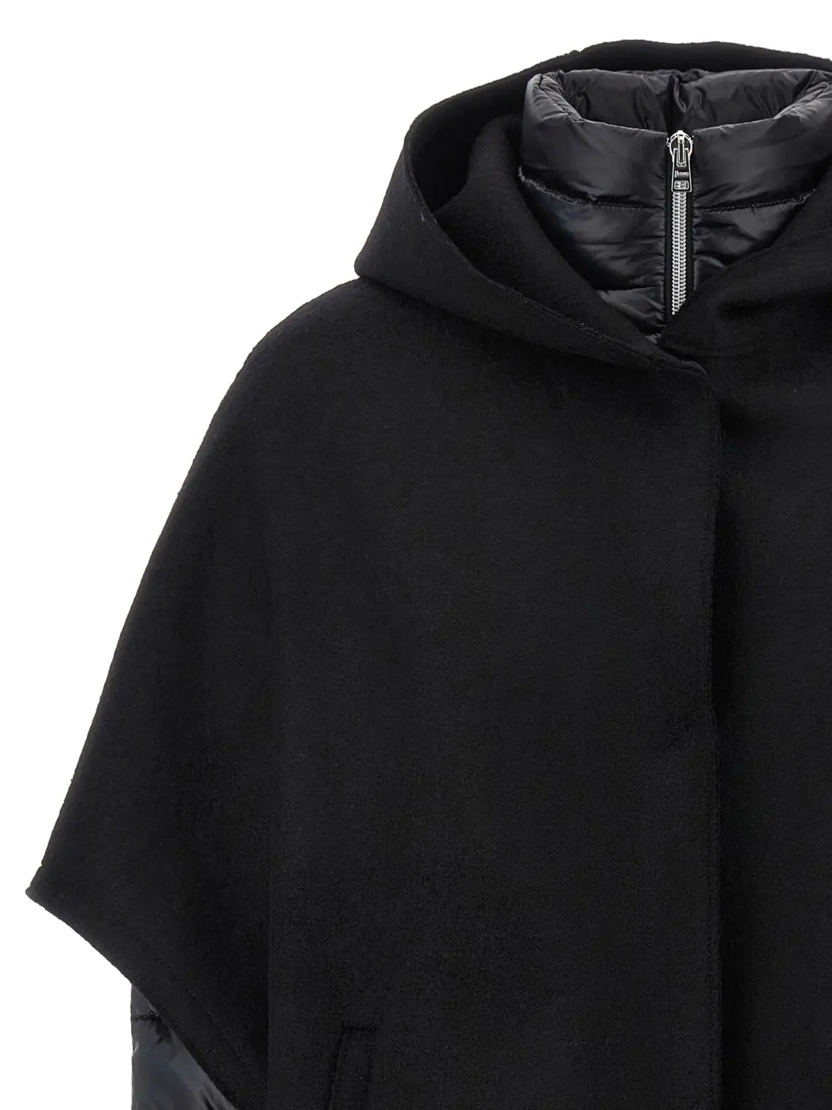 Кейп 2-in-1 Resort Herno Чорний 4 2-in-1 'Resort' cape 100% virgin wool HERNO Black