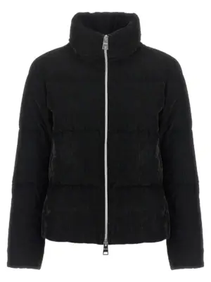 'Resort - Bright Corduroy' bomber jacket HERNO Black