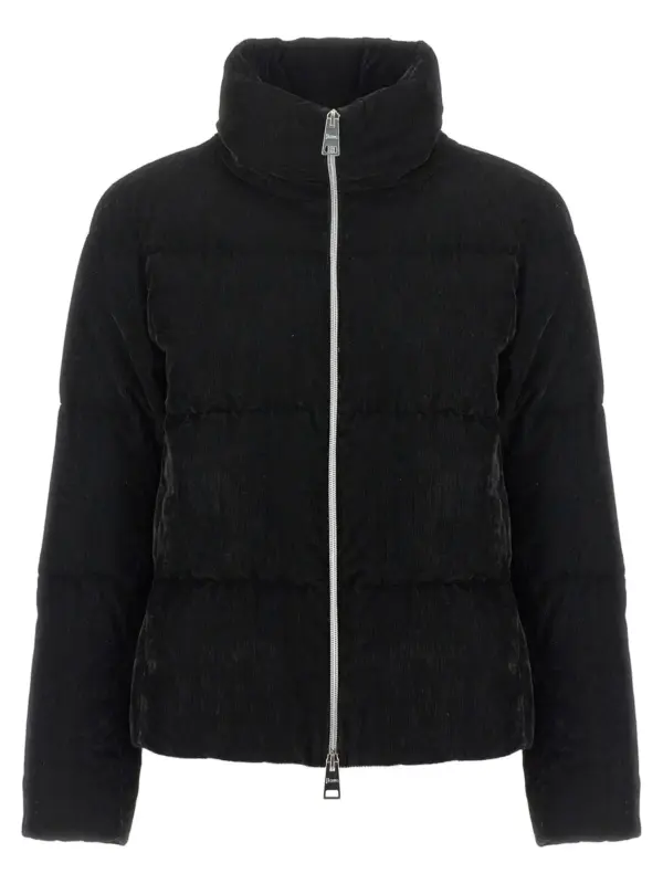 'Resort - Bright Corduroy' bomber jacket HERNO Black