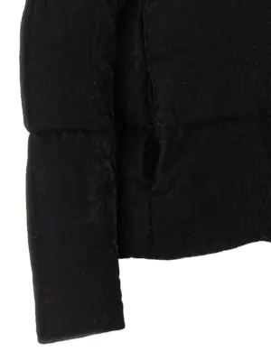 'Resort - Bright Corduroy' bomber jacket 76% viscose 16% polyester 8% mz HERNO Black