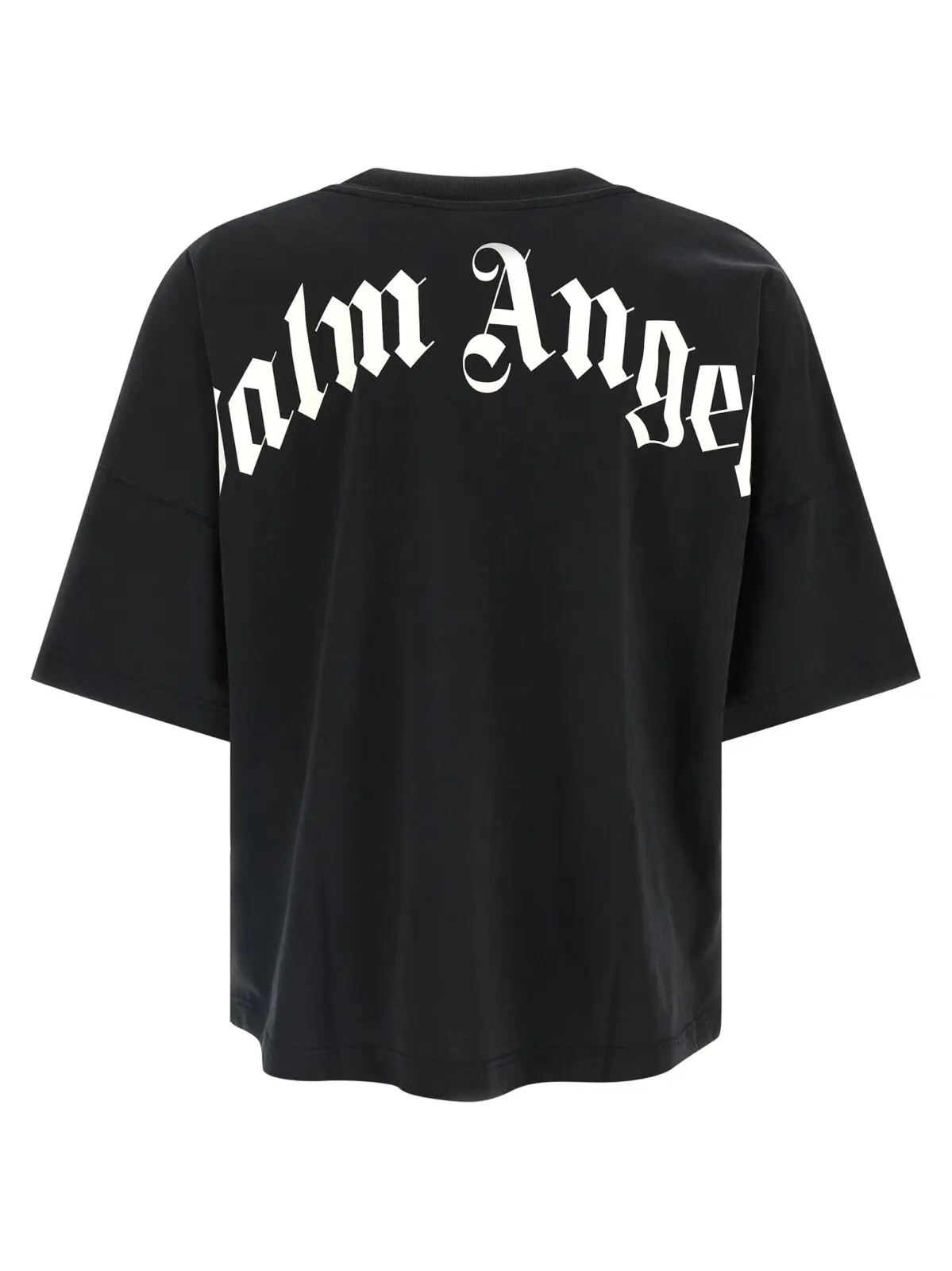 Футболка Palm Angels Back Curved Logo Чорно-біла 2 'Back Curved Logo' T-shirt PMAA10BF25JER00110031003 PALM ANGELS White/Black