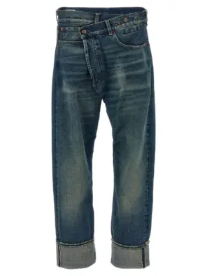 'Cuffed Crossover' jeans R13 Blue