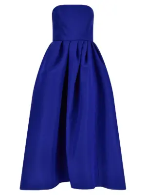 Silk dress CAROLINA HERRERA Blue