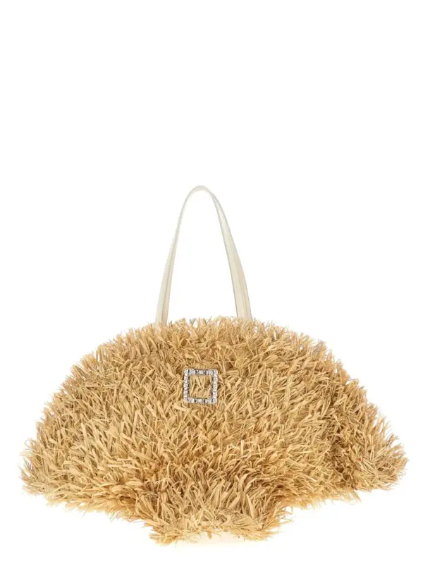 'Tres Vivier Panier Large' shopping bag ROGER VIVIER Beige