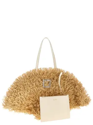 'Tres Vivier Panier Large' shopping bag Woman ROGER VIVIER Beige