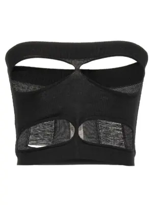 'Tanja Bandeau' top RICK OWENS Black
