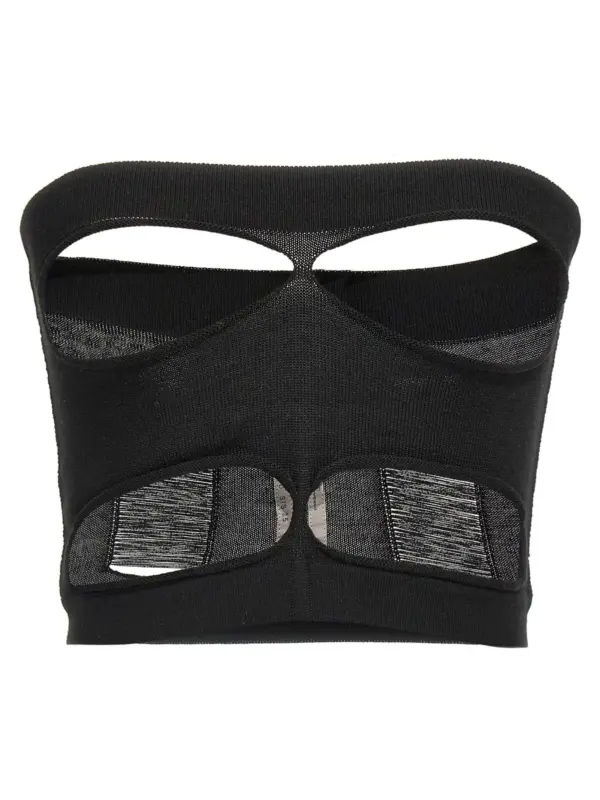 'Tanja Bandeau' top RICK OWENS Black
