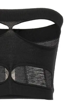 'Tanja Bandeau' top Woman RICK OWENS Black