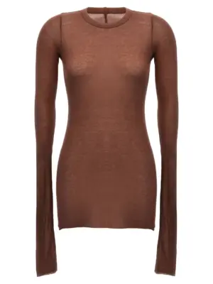 'Rib Ls T' T-shirt RICK OWENS Pink